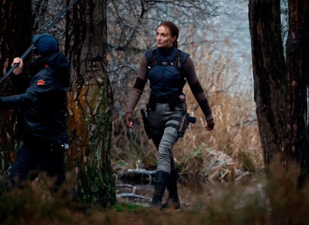 Sophie Turner on the set of ‘Lara Croft’