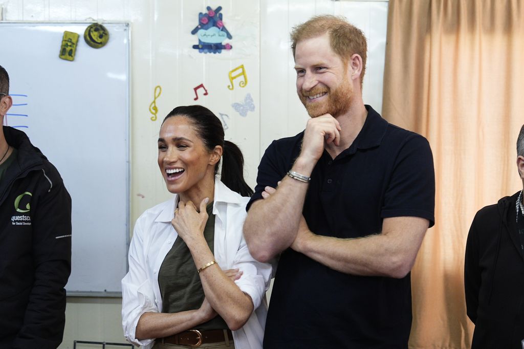 The Duke and Duchess of Sussex attend a World Health Organisation roundtable with key donors and humanitarian partners in Amman, Jordan