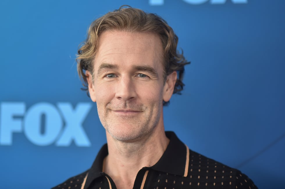 FILE - James Van Der Beek attends the  FOX Winter Press Day in Los Angeles on Nov. 18, 2024....