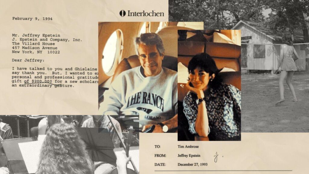 "How Epstein and Maxwell used an elite Midwest arts school to prey on girls" - NPR: The school "boasts alumni such as Josh Groban, Norah Jones, Chappell Roan, Felicity Huffman and Da'Vine Joy Randolph"