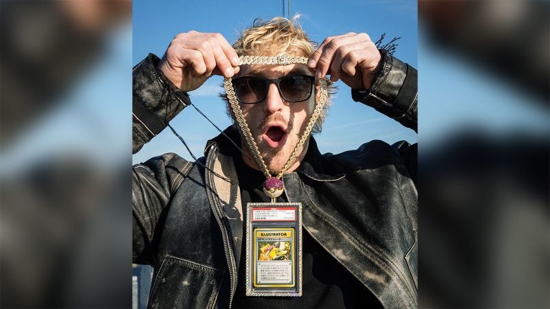 Pokemon card: Logan Paul auctions Pikachu Illustrator for $16.5 million
