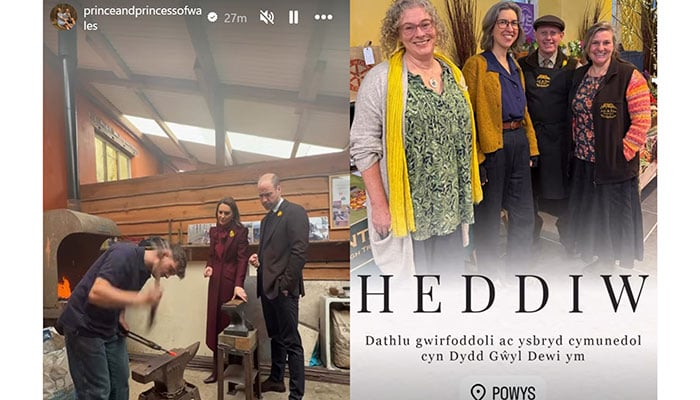 William and Kate share Hanging Gardens moments on Instagram during Wales visit