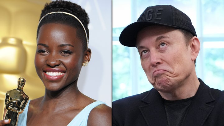 Lupita Nyong’o winning an Oscar in 2014 for her role in “12 Years a Salve” and Elon Musk.