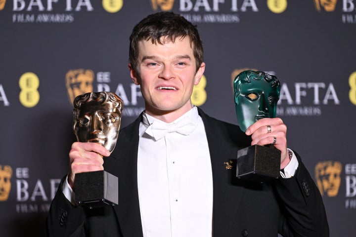 "I Swear" star Robert Aramayo called Davidson "the most remarkable man" he had ever met while accepting an award for playing the Tourette's syndrome advocate at Sunday's event.
