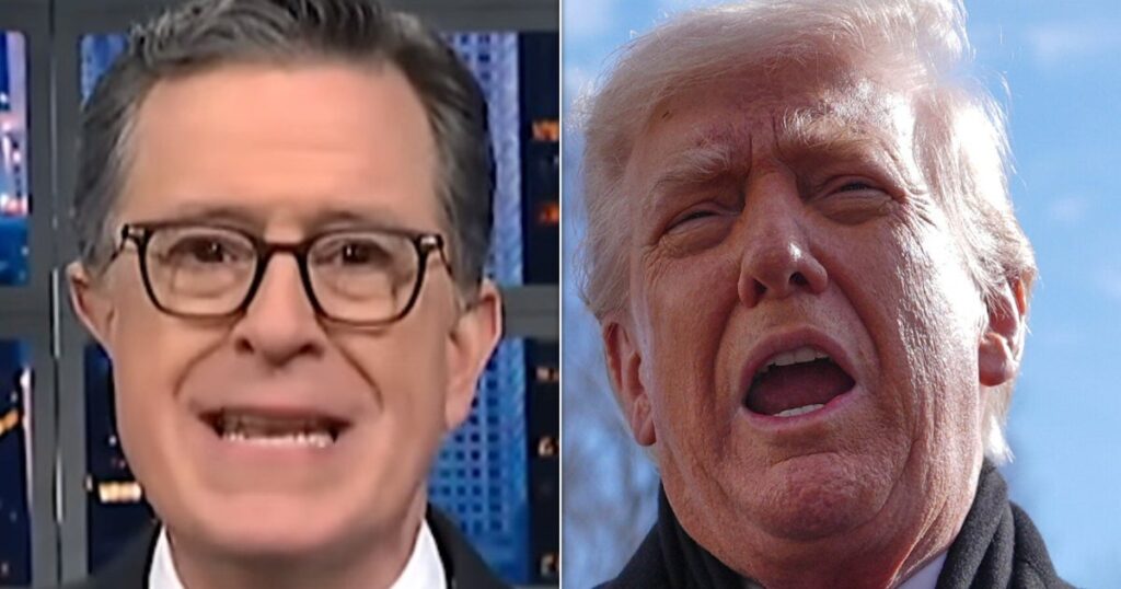 Stephen Colbert Pokes Trump In One Of His Sorest Of All Sore Spots Stephen Colbert Pokes Trump In One Of His Sorest Of All Sore Spots