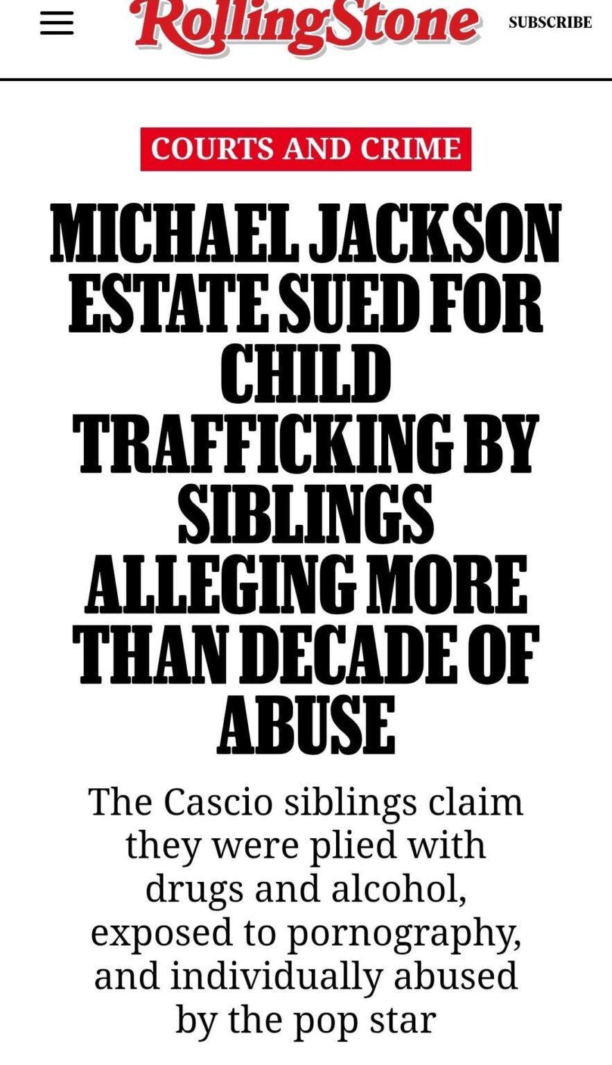 Michael Jackson Estate Sued For Child Trafficking By Four Siblings