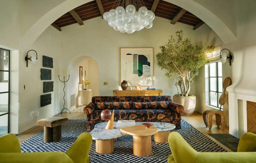 Inside Mandy Moore's Altadena home after a months-long restoration. After the Southern California fires in 2025, "the structure and the hard finishes like tile and light fixtures were salvageable, the soft goods were destroyed by the smoke." (Source: Architectural Digest)