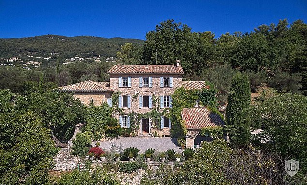 The Wonderwall singer also owns a six-bedroom 18th century villa at Grasse on the French Riviera