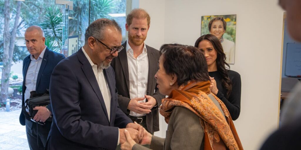 Prince Harry and Meghan Markle Meet with a Member of the Jordanian Royal Family
