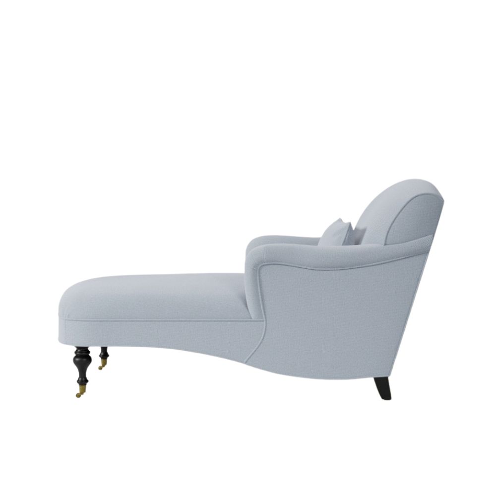 Pale blue chaise longue