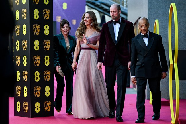 The Prince and Princess of Wales have attended the BAFTAs together for the first time since 2023.