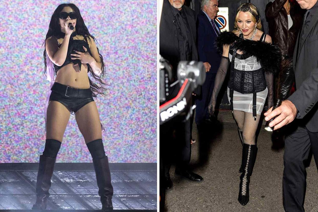 Charli xcx; Madonna Harry Durrant/Getty; Rachpoot/Bauer-Griffin/GC Images
