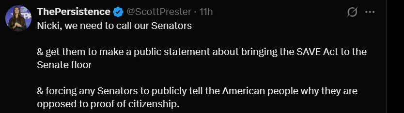 Screenshot from Nicki Minaj's post/X