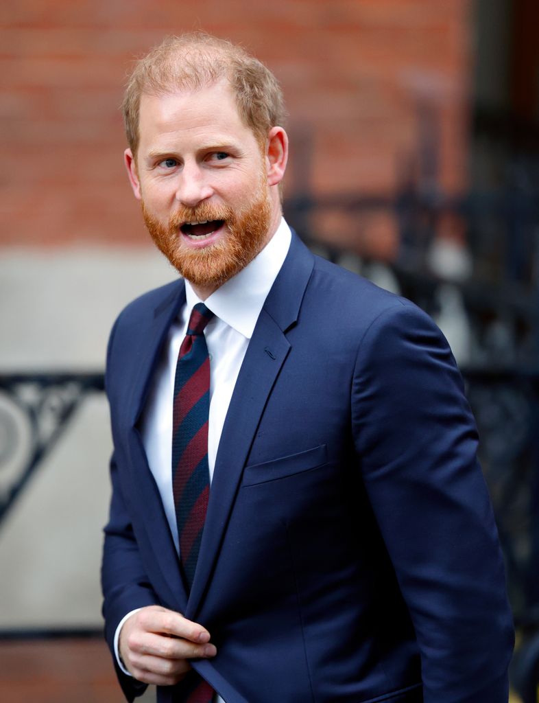Prince Harry, Duke of Sussex departs The Royal Courts of Justice after attending day 3 of a court case against Associated Newspapers Ltd on January 21, 2026