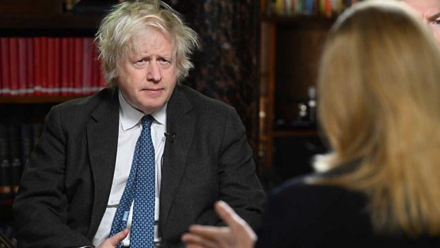 Boris Johnson looks as crazy as he sounds as he insists to the BBC that the Andrew scandal will ‘blow over’