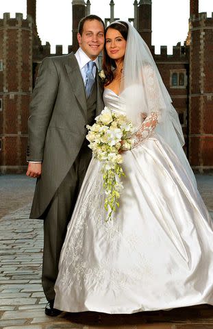 Lord Frederick Windsor and Sophie Winkleman on their Sept. 12, 2009 wedding day at Hampton Court Palace in Surrey. John Stillwell/PA Images via Getty