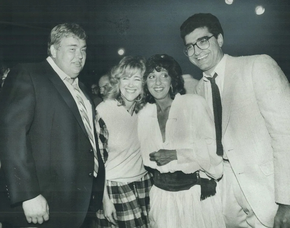 John Candy, Catherine O'Hara, Andrea Martin and Eugene Levy in 1983 John Mahler/Toronto Star via Getty 