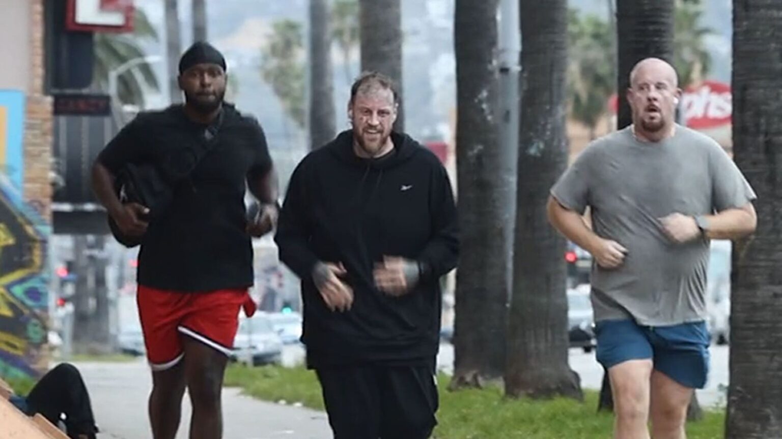 Jelly Roll Goes for a Jog in Hollywood, on Video