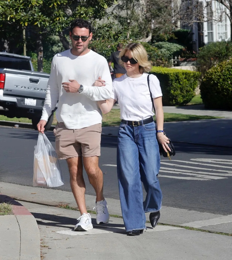 The actress and the businessman were seen linking arms. BACKGRID