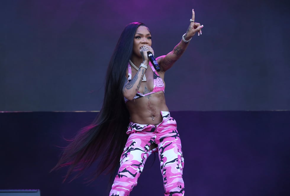 GloRilla performs during the second weekend of the Austin City Limits Music Festival on...