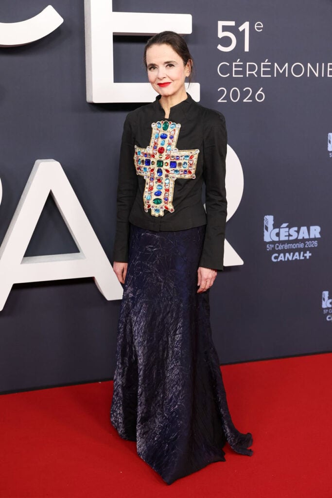 Amélie Nothomb César Awards 2026, Christian Lacroix Fall 1988 Couture, Lacroix archive couture, vintage couture red carpet, César Awards 2026 fashion