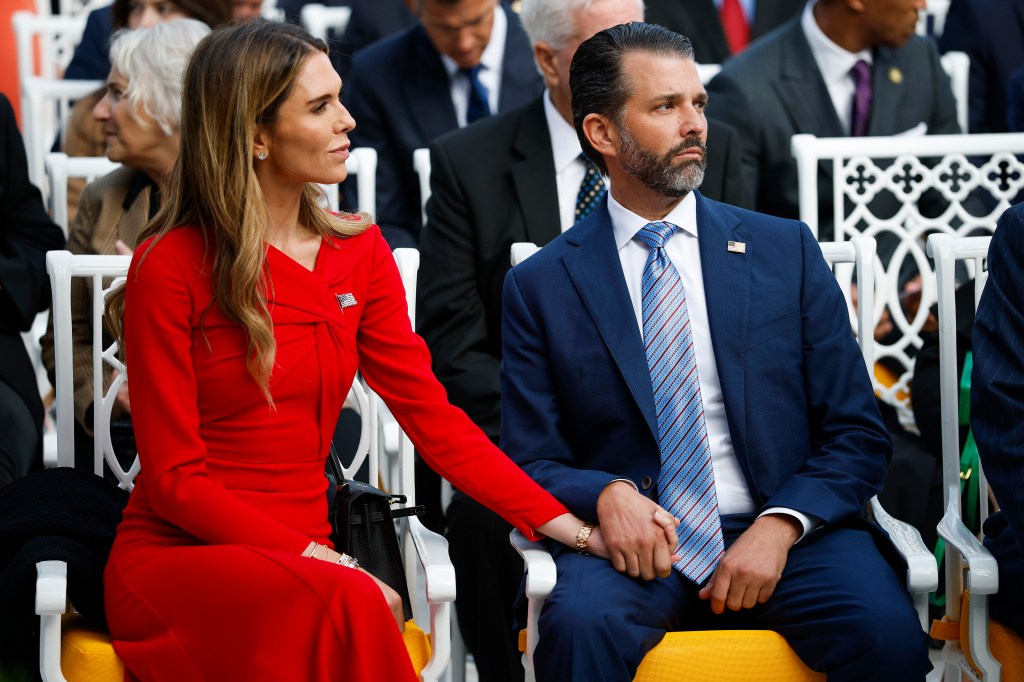 Trump Jr's fiancée goes to White House bathroom to sell $780 pants