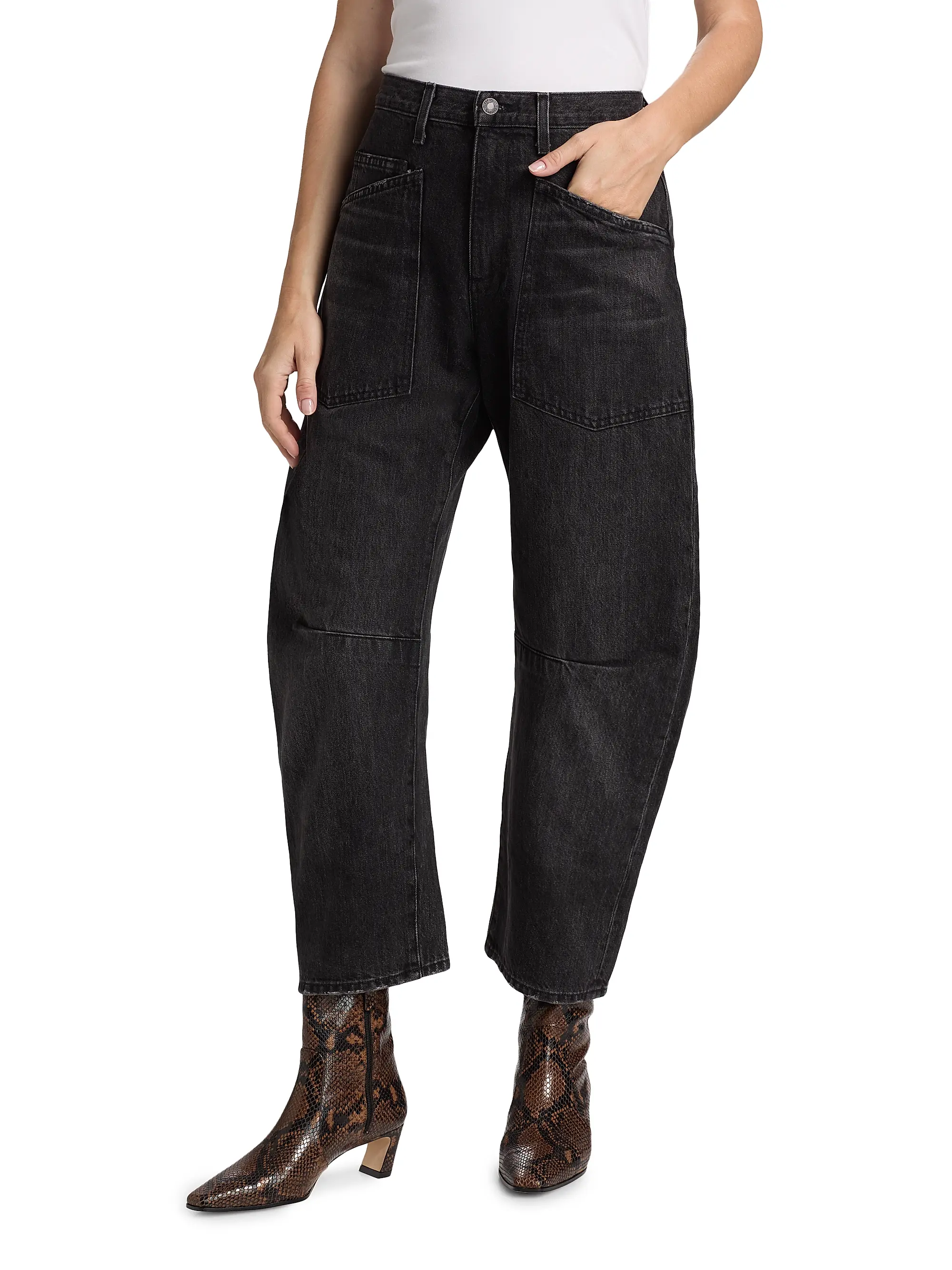 Shon Barrel-Leg Jeans