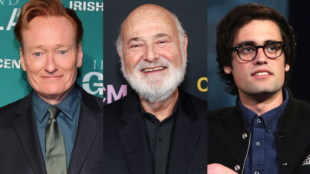 Conan O’Brien, Rob Reiner and Nick Reiner