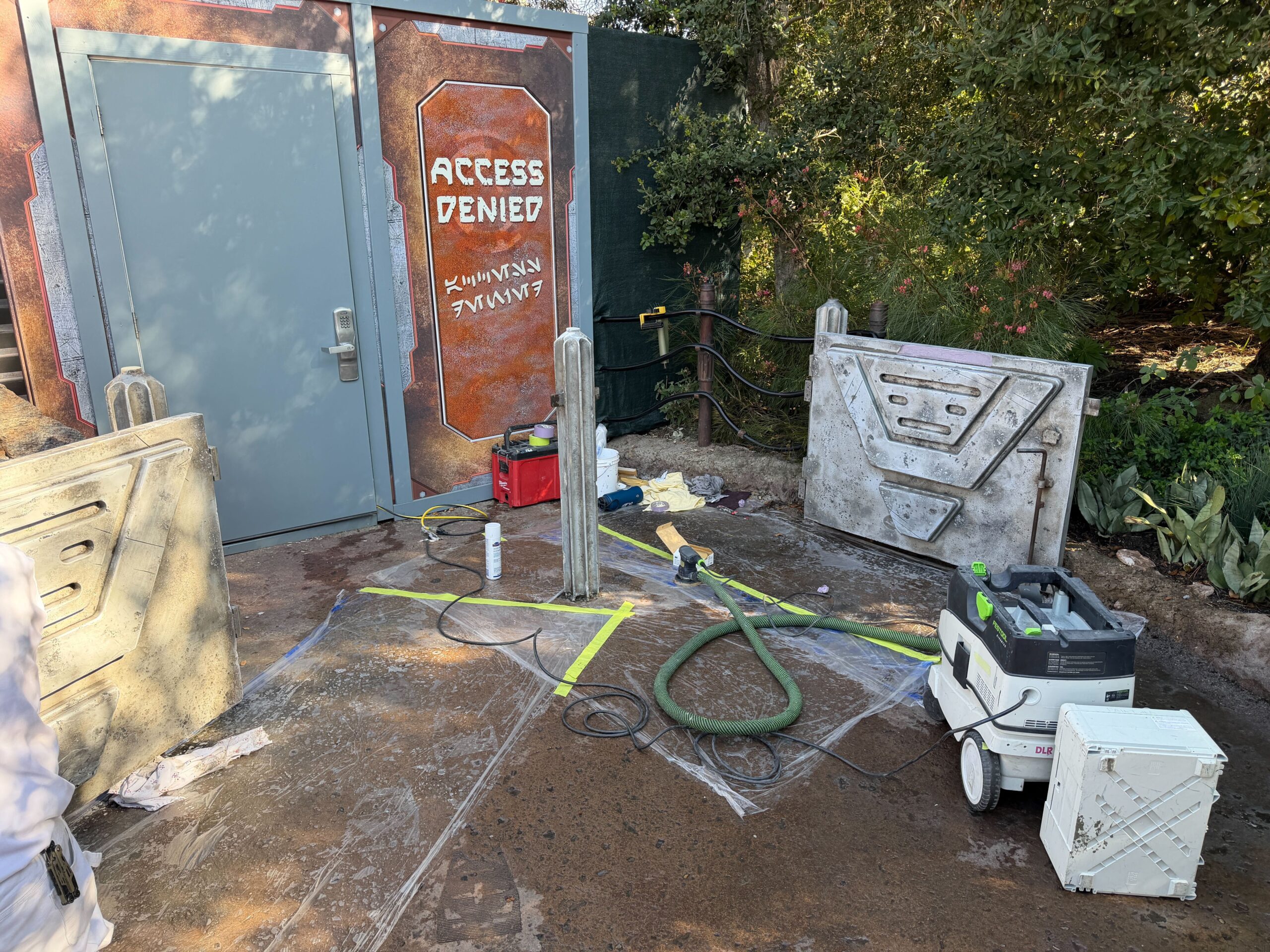 Construction at Rise of the Resistance in Disneyland Park