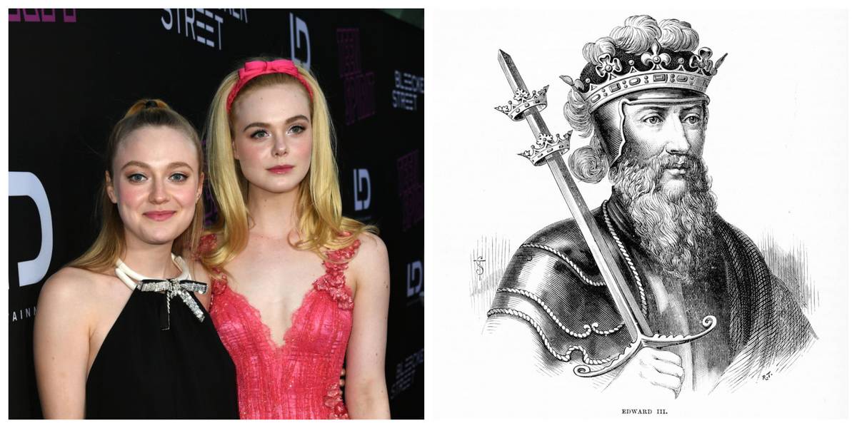 Picture of Fanning girls and King Edward 