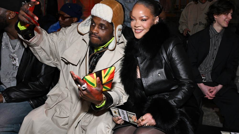 Celebrities Front Row at A$AP Rocky’s AWGE Fall 2026 Fashion Show A$AP Nast and Rihanna