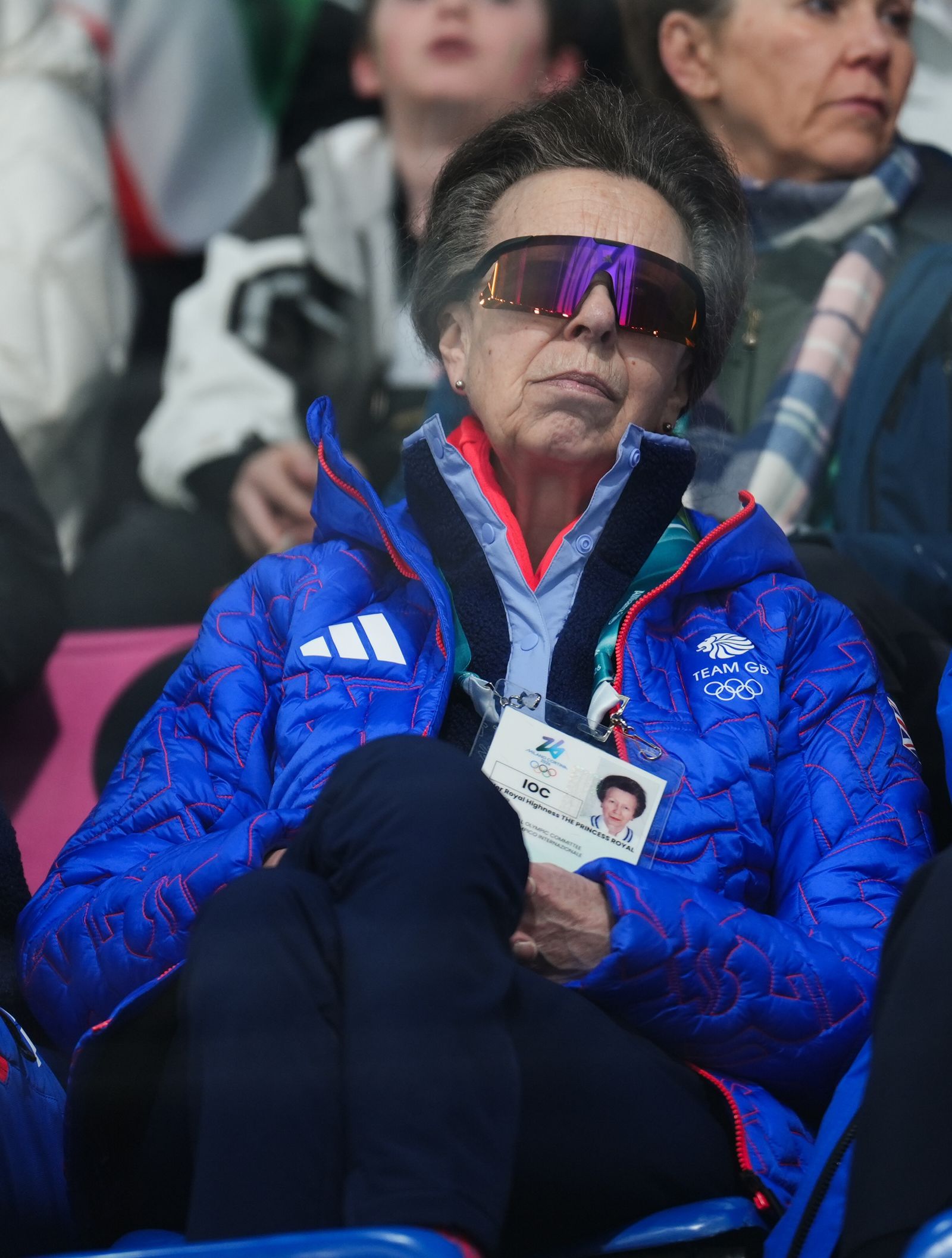 Image may contain Anne Princess Royal Anne Princess Royal Clothing Coat Jacket Adult Person and Accessories