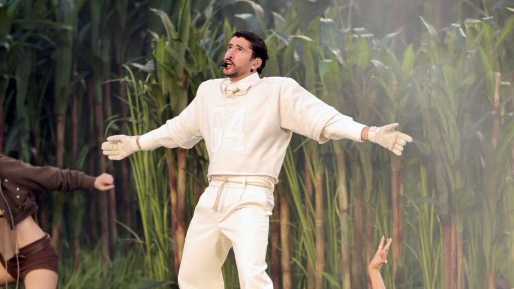 The Story Behind Bad Bunny’s Zara Outfit at the 2026 Super Bowl—Including That “64” Jersey