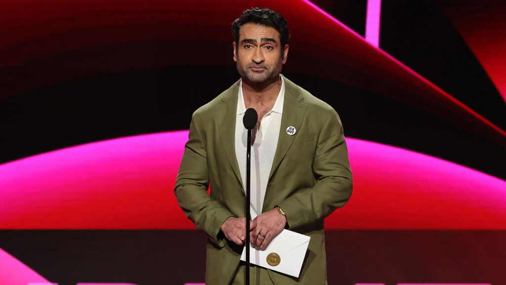 Kumail Nanjiani Jokes About White Men, Erewhon at Spirit Awards 2026 Kumail Nanjiani 2026 Film Independent Spirit Awards - Show