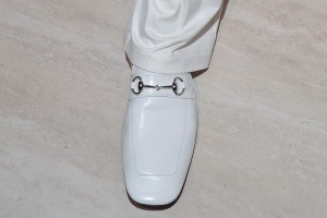 MILAN, ITALY - FEBRUARY 27: Romeo Beckham attends the Gucci FW26 Fashion Show at Palazzo Delle Scintille on February 27, 2026 in Milan, Italy. (Photo by Jacopo Raule/Getty Images for Gucci)