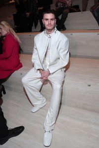 MILAN, ITALY - FEBRUARY 27: Romeo Beckham attends the Gucci FW26 Fashion Show at Palazzo Delle Scintille on February 27, 2026 in Milan, Italy. (Photo by Jacopo Raule/Getty Images for Gucci)