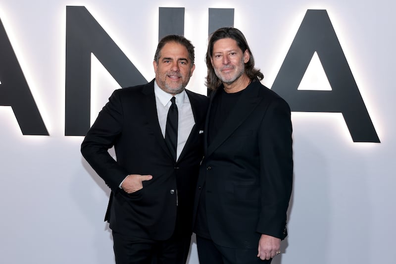 Brett Ratner and Marc Beckman attend Amazon MGM's "Melania" World Premiere at The Trump Kennedy Center on January 29, 2026 in Washington, DC.
