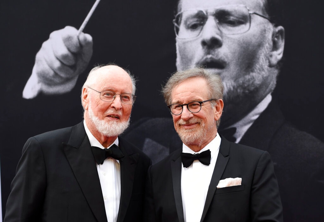 John Williams, left, and director Steven Spielberg