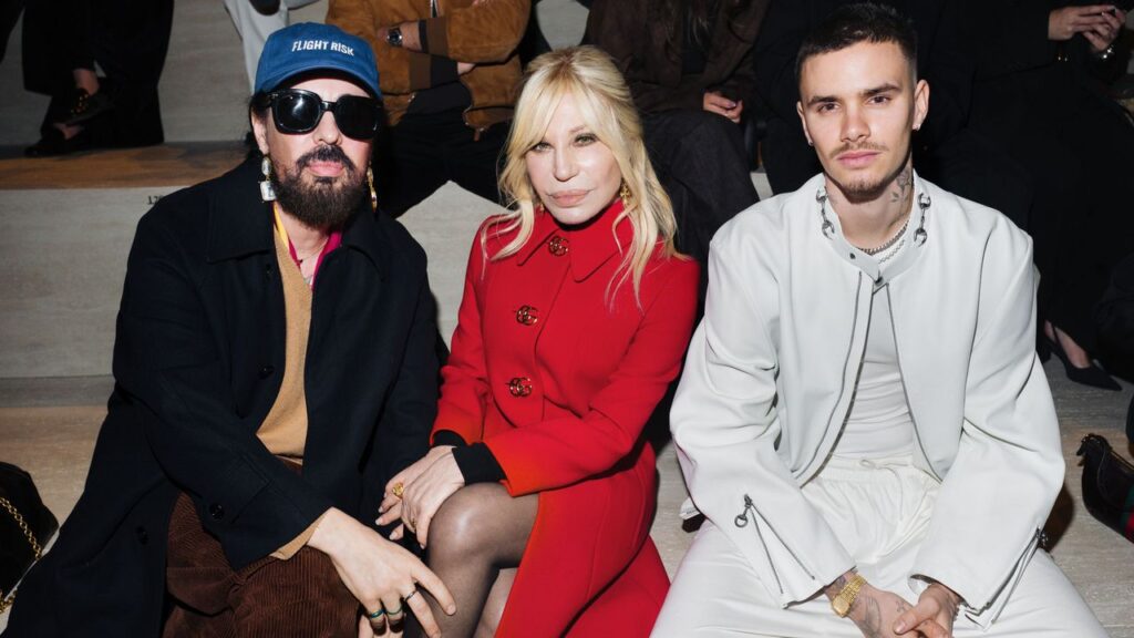 A Beckham! The Hiltons! Demi Moore’s Dog! Demna’s First Gucci Show Front Row Was Eclectic A Beckham! The Hiltons! Demi Moore’s Dog! Demna’s First Gucci Show Front Row Was Eclectic
