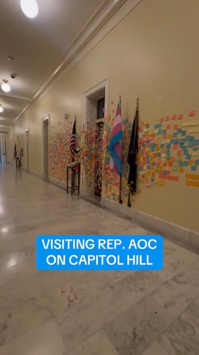 Rep. Alexandria Ocasio-Cortez office is covered in love and support