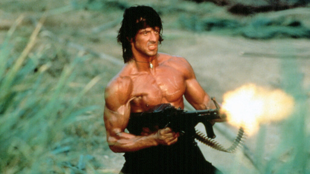 Rambo: First Blood Part II, Sylvester Stallone, 1985.