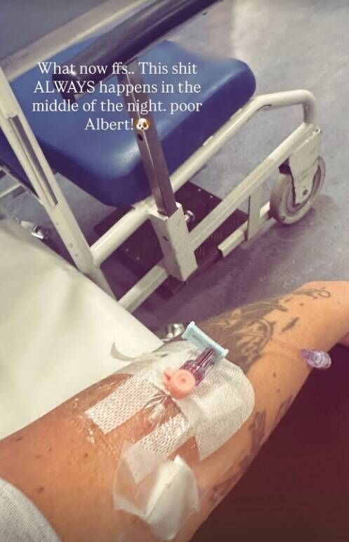 Max George in hospital