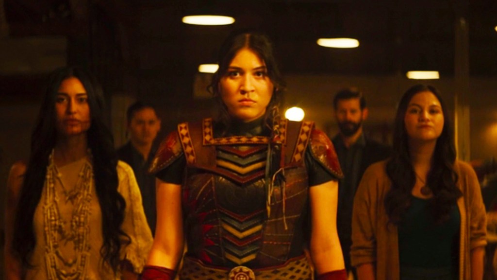 Maya Lopez embracing her ancestors' power in Echo