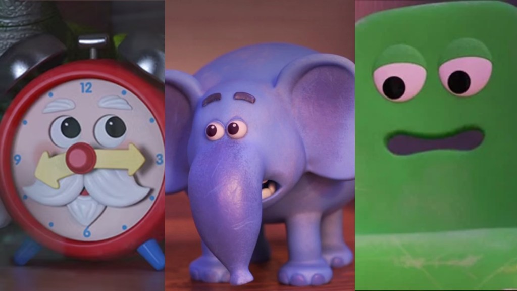 Mel Brooks as Melephant Brooks, Alan Oppenheimer as Old Timer & Carol Burnett as Chairol Burnett