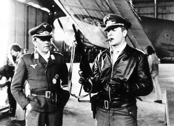 Michael Caine Actor staring in the film The Eagle Has Landed with Sven Bertil Taube Dbase MSI