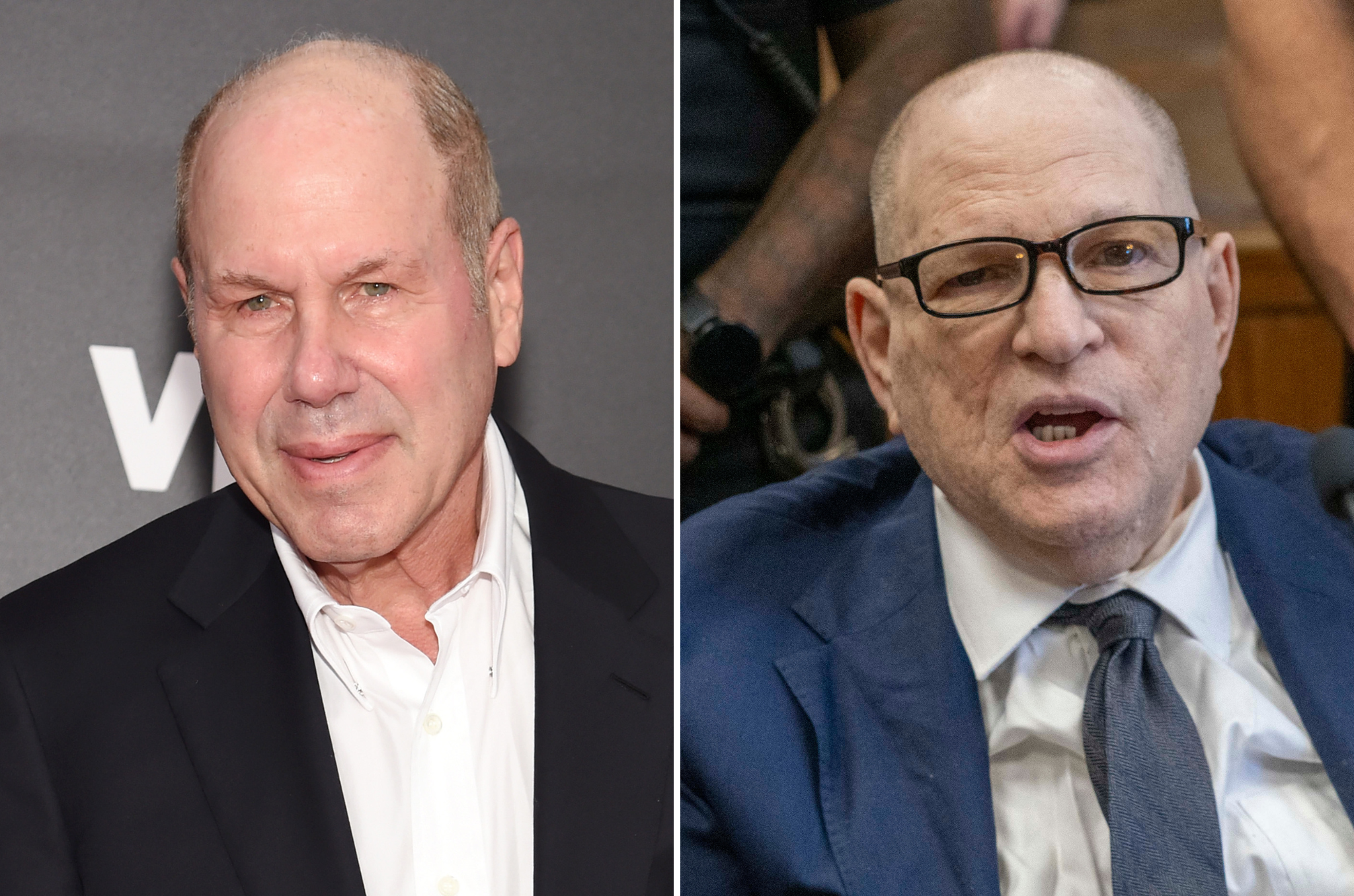 Michael Einser (left), who served as CEO of Walt Disney Company from 1984 to 2005, described disgraced producer Harvey Weinstein (right) as a 'rude, but closeted intellectual'