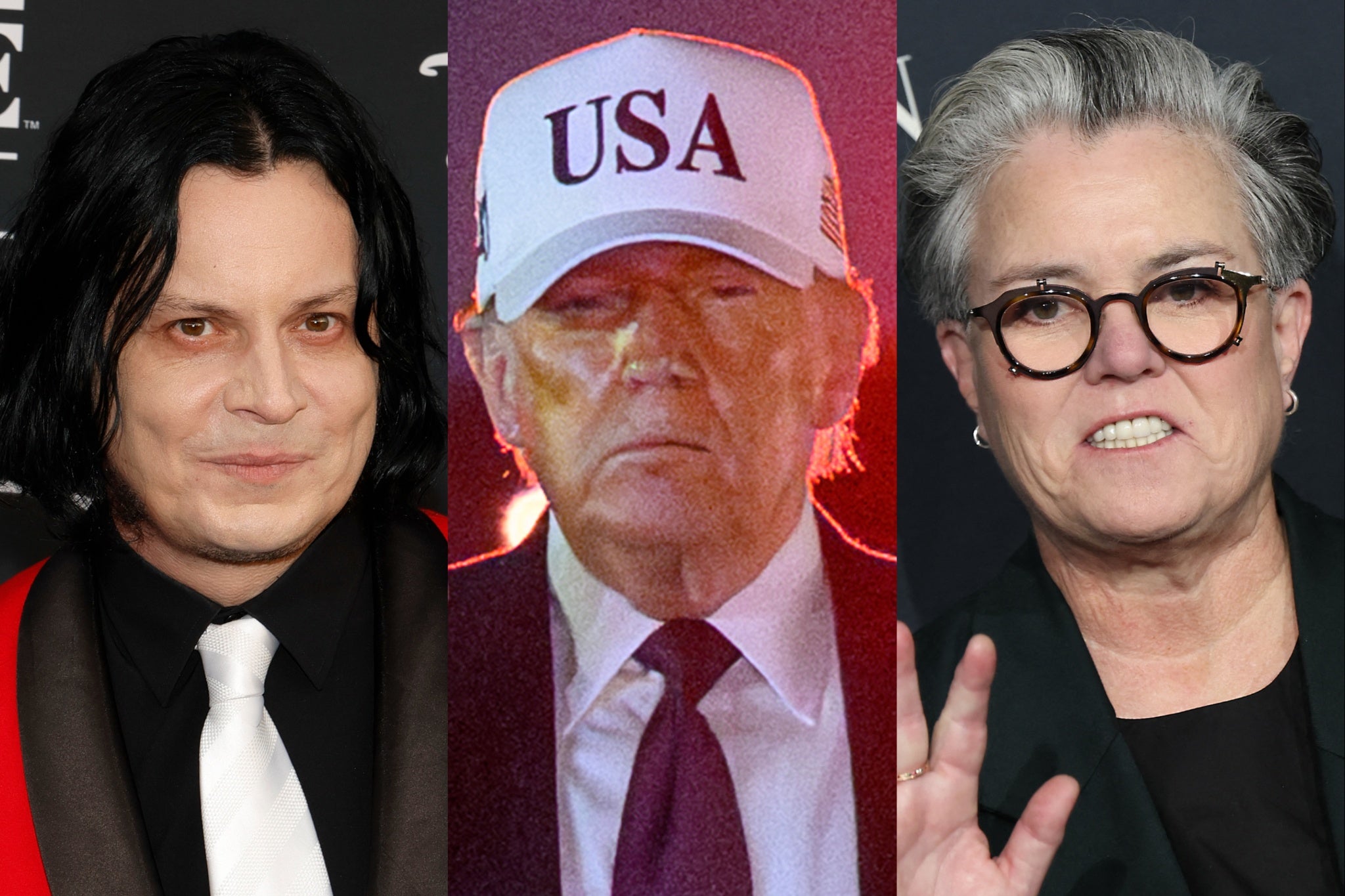 Jack White and Rosie O'Donnell are among those speaking out after Donald Trump announced that the U.S. has attached Iran