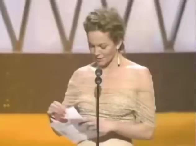 Filmmaker Michael Moore in his 2003 Oscars speech calls out the Iraq War and Bush.
