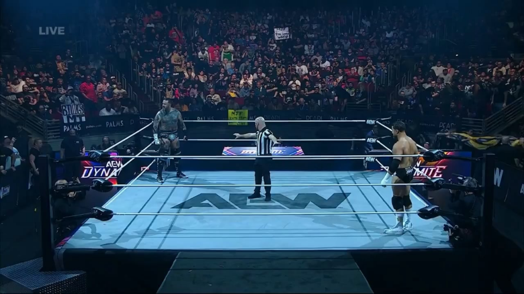 Loud FUCK ICE chants during tonight's AEW Dynamite Main Event