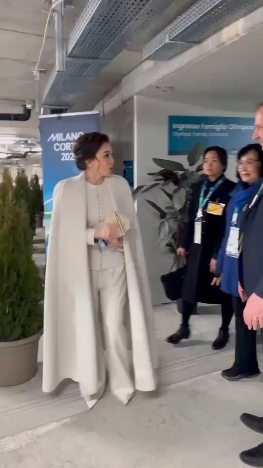 Queen Suthida of Thailand looking regal at the Winter Olympics